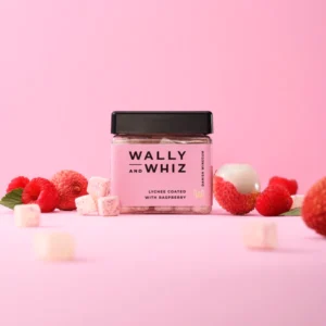 Wally and Whiz - LITCHI MED HINDBÆR, 140G